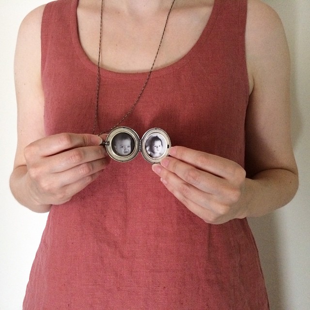 Day 10, Me Made Mother's Day. Wearing a linen #wikstentankdress…