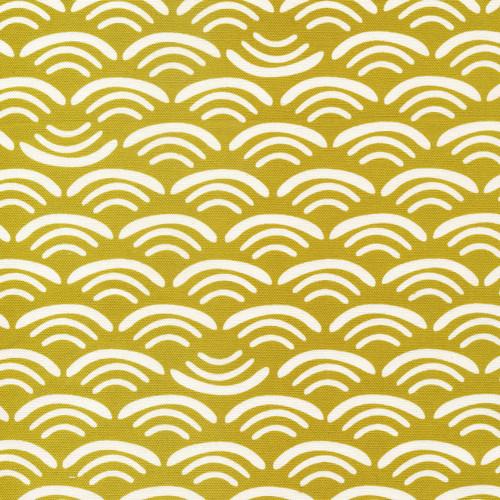 Cloud9 Koi Organic Cotton Canvas - Smile and Wave - Reed