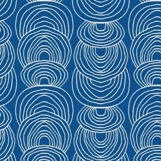 Cloud9 Rain Walk Organic Cotton Canvas - Ripple in Navy