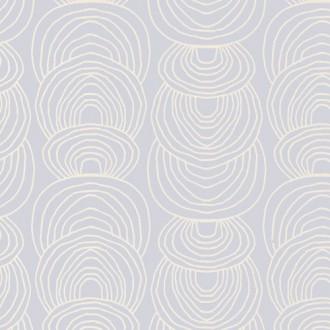 Cloud9 Rain Walk Organic Cotton Canvas - Ripple in Gray