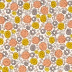 Grey Abbey Floral Whimsy Mustard
