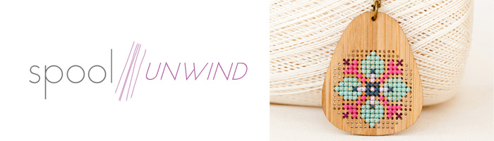 Spool Fabric Shop | UNWIND Event Pittsburgh | Cross Stitch Bamboo Pendant Workshop