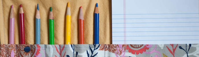 Gingercake On The Go handmade organizer for colored pencils